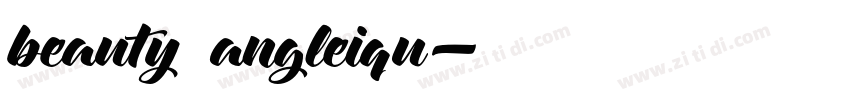 beauty angleiqu字体转换